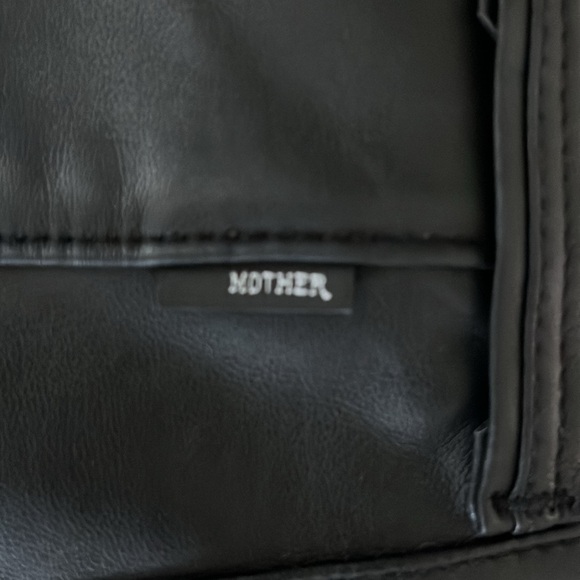 Mother Size 30 “The Rambler” Ankle in Black Faux Leather - Picture 5 of 9